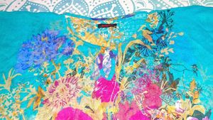 Lightweight Floral Kaftan