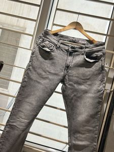 Grey Wash Denim Jeans