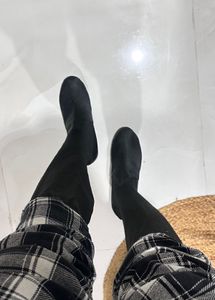 completely New Black long Boots