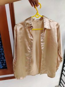 Satin Shirt Champagne