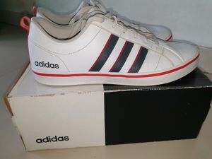 Adidas Vs Pace shoes white black red