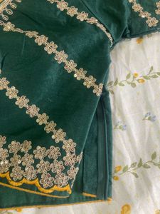 Emerald Green Embellished Blouse