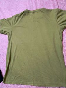 COMBO OF 2  MAUVE AND LIGHT GREEN T SHIRT
