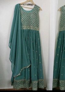 HEAVLY WORKED WEDDING GOWN WITH DUPATTA