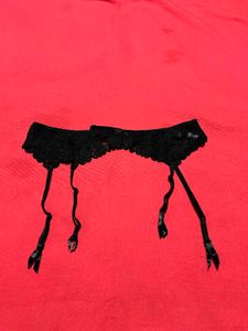 Black Lace Garter Belt (Size M/L)