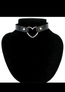 Black Rose Heart Choker