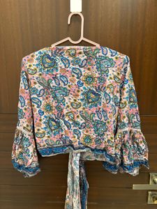 Boho Chic Paisley Print Top