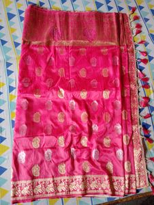 Peach Silk Saree