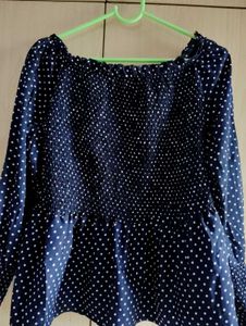 OFF SHOULDER POLKA DOT TOP ❤️