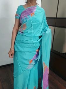 Pure italian Crepe saree