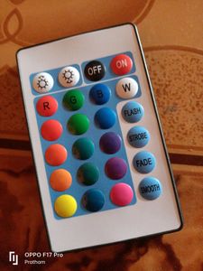 RGB Light 🚨 Remote With Button Cell