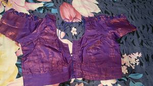 New Silk Saree With Stitched Blouse