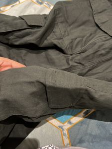 Dark Green Adjustable Cargo Jeans
