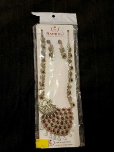 Peacock design necklace Set