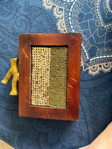 Wooden Beaded Clutch