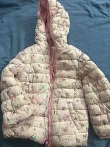 Beautiful butterfly print pink jacket