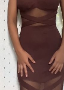Briwn Bodycon Dress