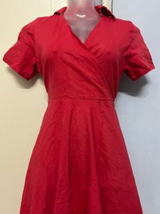 Pintrest Red Wrap Dress