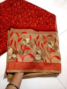 Elegant Floral Saree