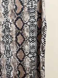 Snakeskin Print Slip Dress
