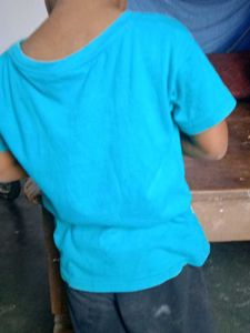 Boys Blue Graphic Tee