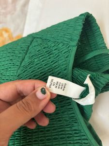 GREEN SMOKED DRESS ❤️❤️