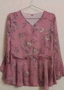 Floral Pink Blouse