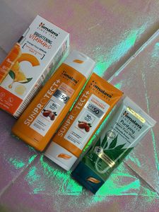 Sunscreen, Face Wash, Serum