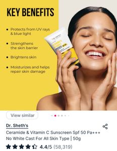 Pack Of 2 Dr.sheths Ceramides &amp; Vitamin C Sunscree