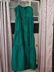 Emerald Green Tiered Maxi Dress