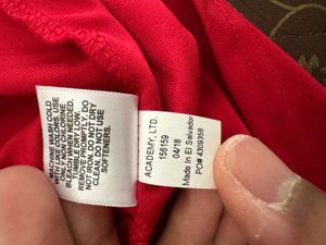 Printed Red Imported fabric tee
