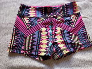 Funky Patterned Athletic Shorts
