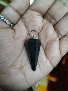 Black Tourmaline Crystal Gemstone Unisex Pendent