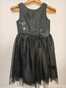 Girls' Black Sparkle Dress 4-6 Years