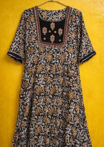 Floral Print Kurta
