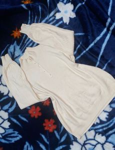 Beige Knit Pullover Sweater