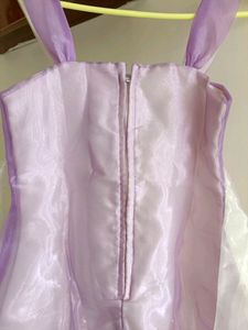 Brand new cute Lavender white sleeveless dress.