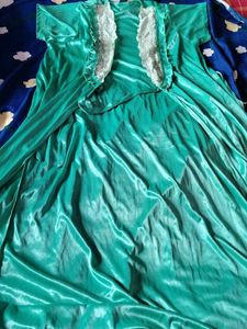 Satin Nightgown 2pcs