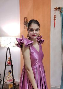 Elegant Purple Ethnic Gown