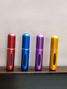 4 Colorful Refillable Perfume Atomizers Bottle