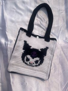 Kuromi Crochet Tote Bag