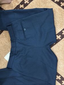 Men's Blue Formal Trousers