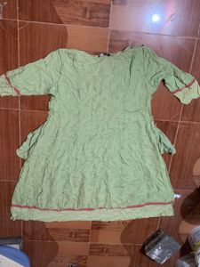 Green Printed Top
