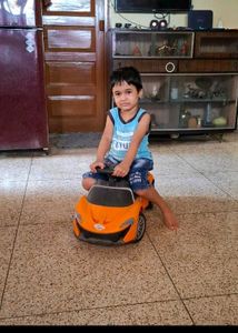Orange Ride-On Car