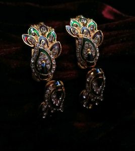 Peacock gold bangles