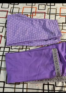 Elegant Purple Kurta Set With Dupatta