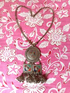 Ethnic Silver Necklace