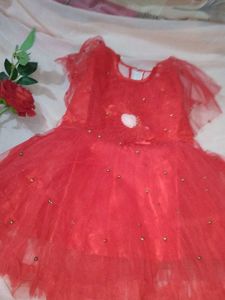 Cute Red Tulle Dress