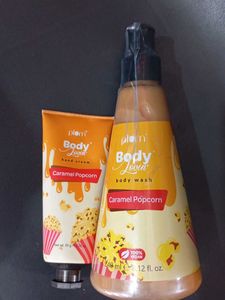 plum  body wash and hand cream comb