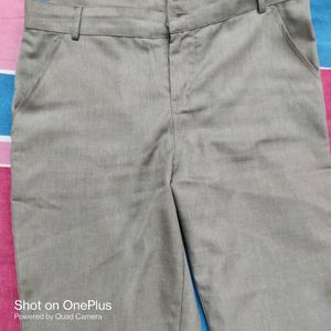 Combo of 3 ✌️formal pants. 1- Blue shine 2- Grey shine, 3-Brown size- 30